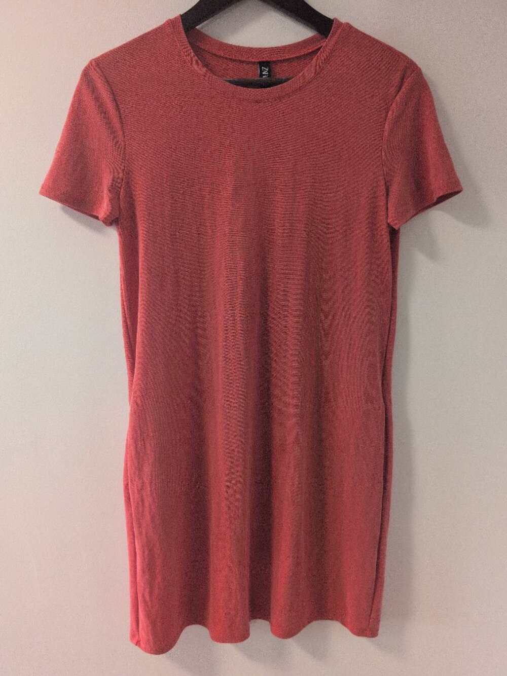 Zara Short Sleeved Red Mini Dress with Pockets